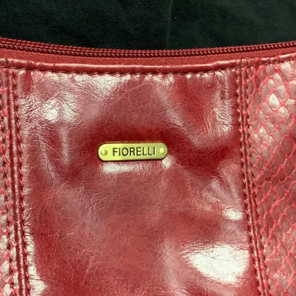 Fiorelli Vintage Red Baguette Shoulder Bag – Vegan Leather, Unique & Sustainable - Image 4