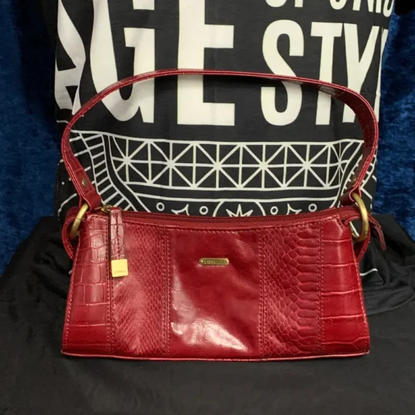 Fiorelli Vintage Red Baguette Shoulder Bag – Vegan Leather, Unique & Sustainable - Image 5