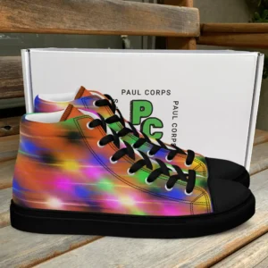 Spray Paint Adventure Women’s High Top Canvas Shoes