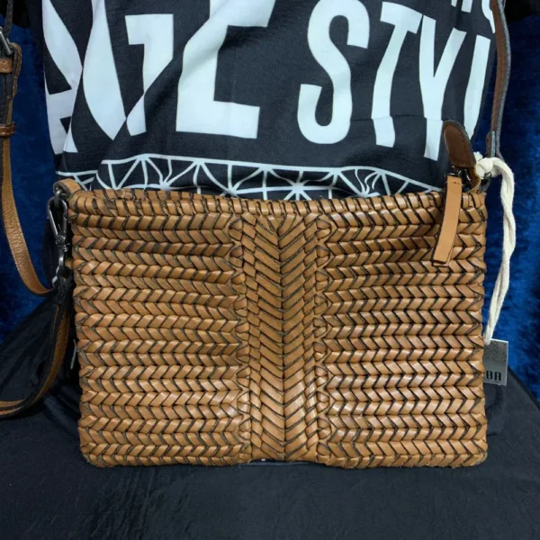 Pre-Loved Biba Natural Leather Crossbody Bag – artisan craftsmanship and timeless style, sustainably curated by Pre-Loved by Paul.
