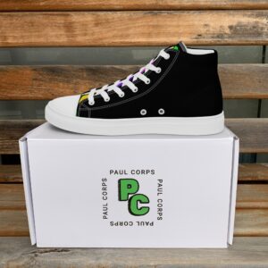 Black Lava Lamp Memories High Top Canvas Shoes - Image 4