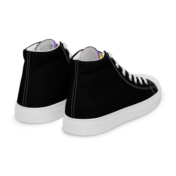 Black Lava Lamp Memories High Top Canvas Shoes - Image 6